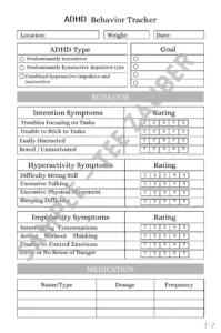 ADHD  behavior tracker