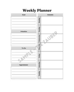 Undated Digital Planner page 1