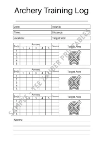 archery training log