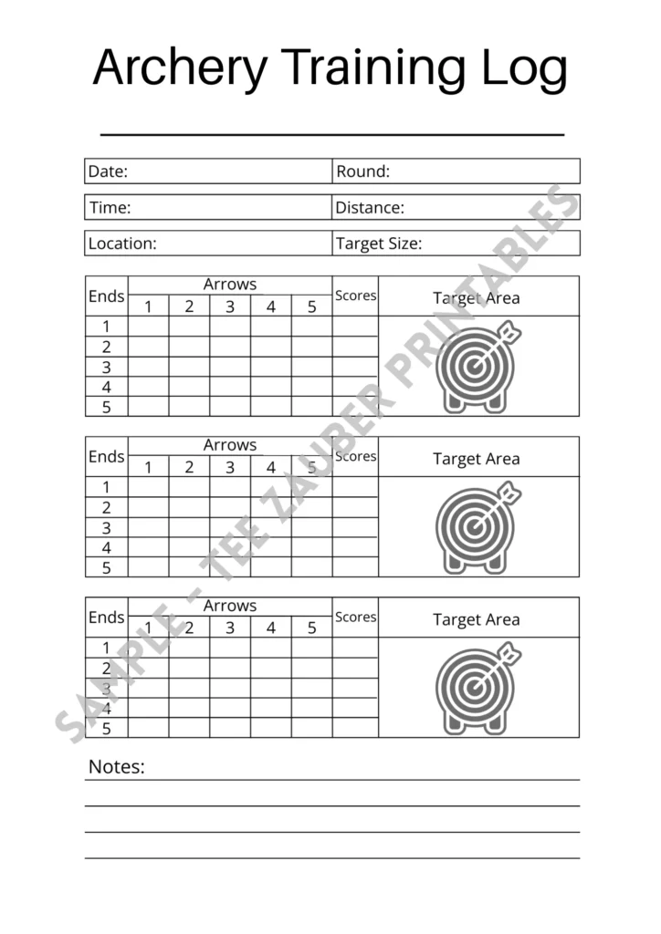archery training log