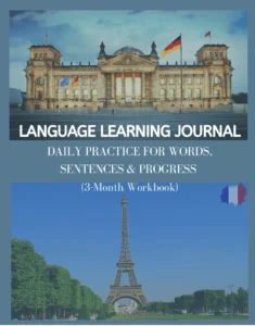 language learning journal cover