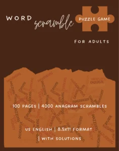 word scramble puzzle book cover
